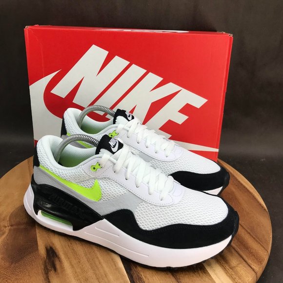 Nike Other - Nike Air Max Systm White Black Volt Athletic Shoes Low Top Lace Up Mens Sneakers
